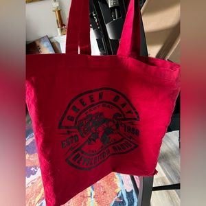 Red Greenday Tote Bag Revolution Radio tour
